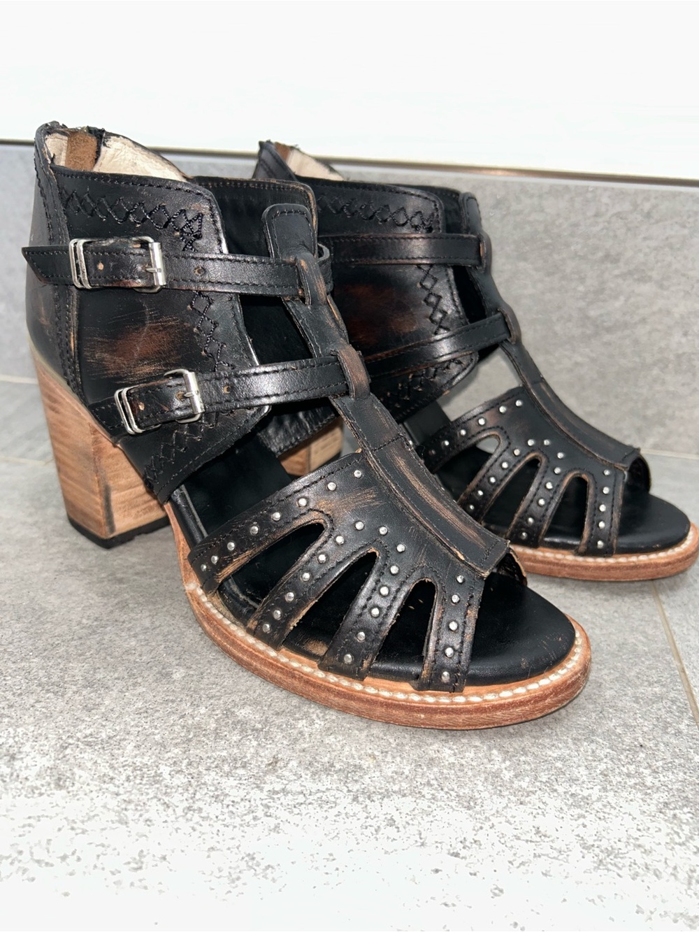 Free bird by Steven handmade leather Connor sandals women’s size 8
